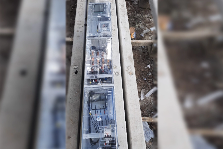 Poste Padrão Copel Bifásico instalado pela MJR